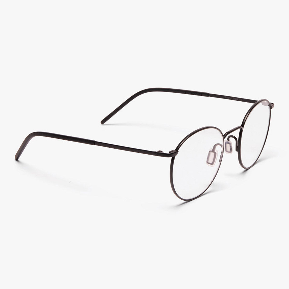 Luxreaders stylish Men's Silkeborg Black Reading glasses. Made from Titanium in a Square shape.