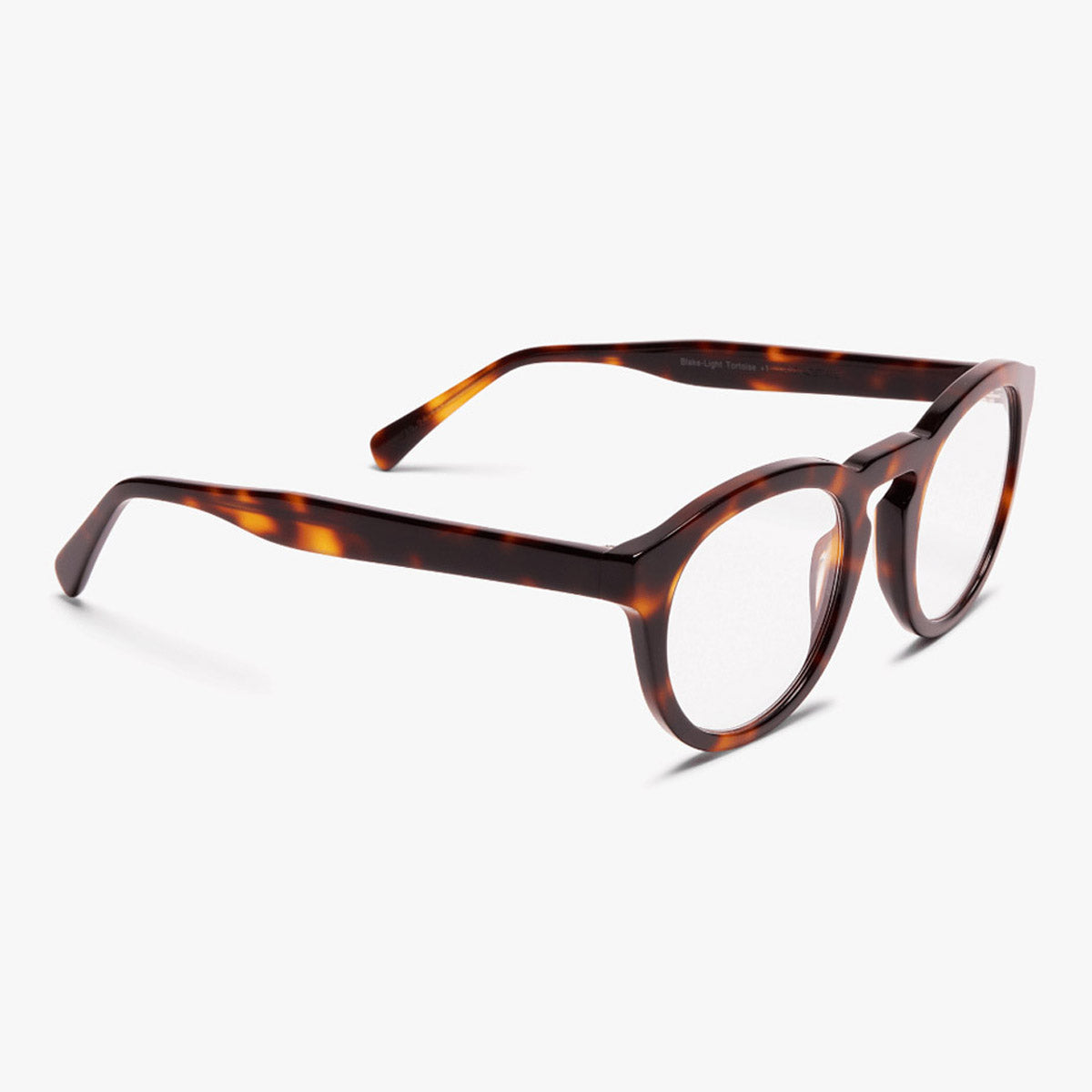 Luxreaders stylish Men's Gråsten Light Turtle Reading glasses. Made from Bio-acetate in a Round shape.