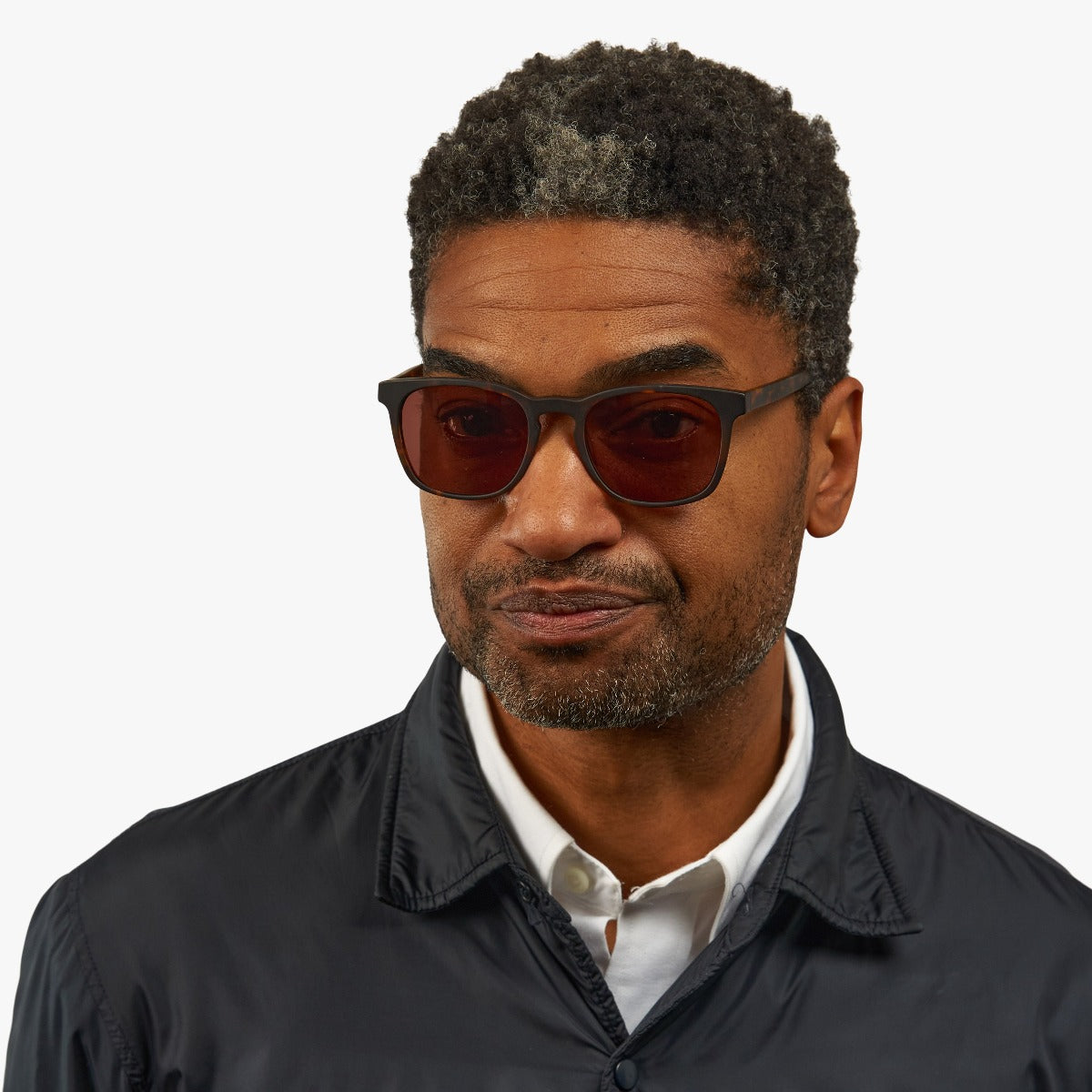 Luxreaders stylish Men's Bornholm Dark Turtle Sunglasses. Made from Acetate in a Square shape.