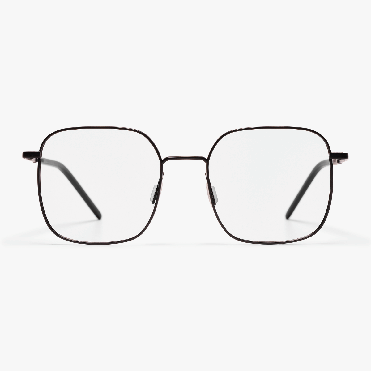 Luxreaders stylish Women's Båstad Black Reading glasses. Made from Titanium in a Round shape.