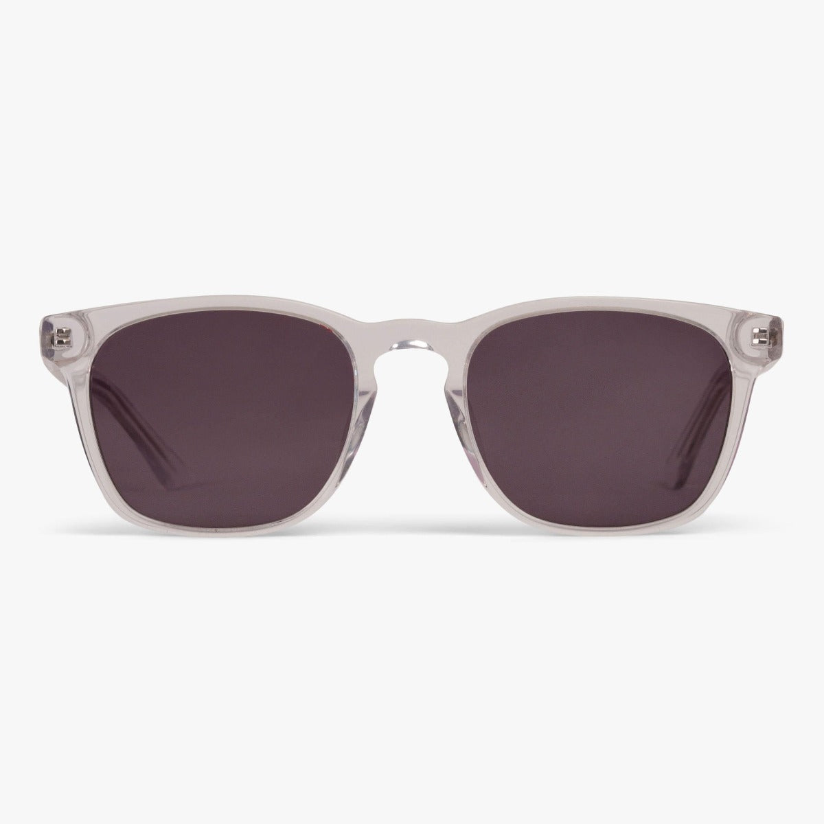 Luxreaders stylish Men's Bornholm Crystal White Sunglasses. Made from Acetate in a Square shape.