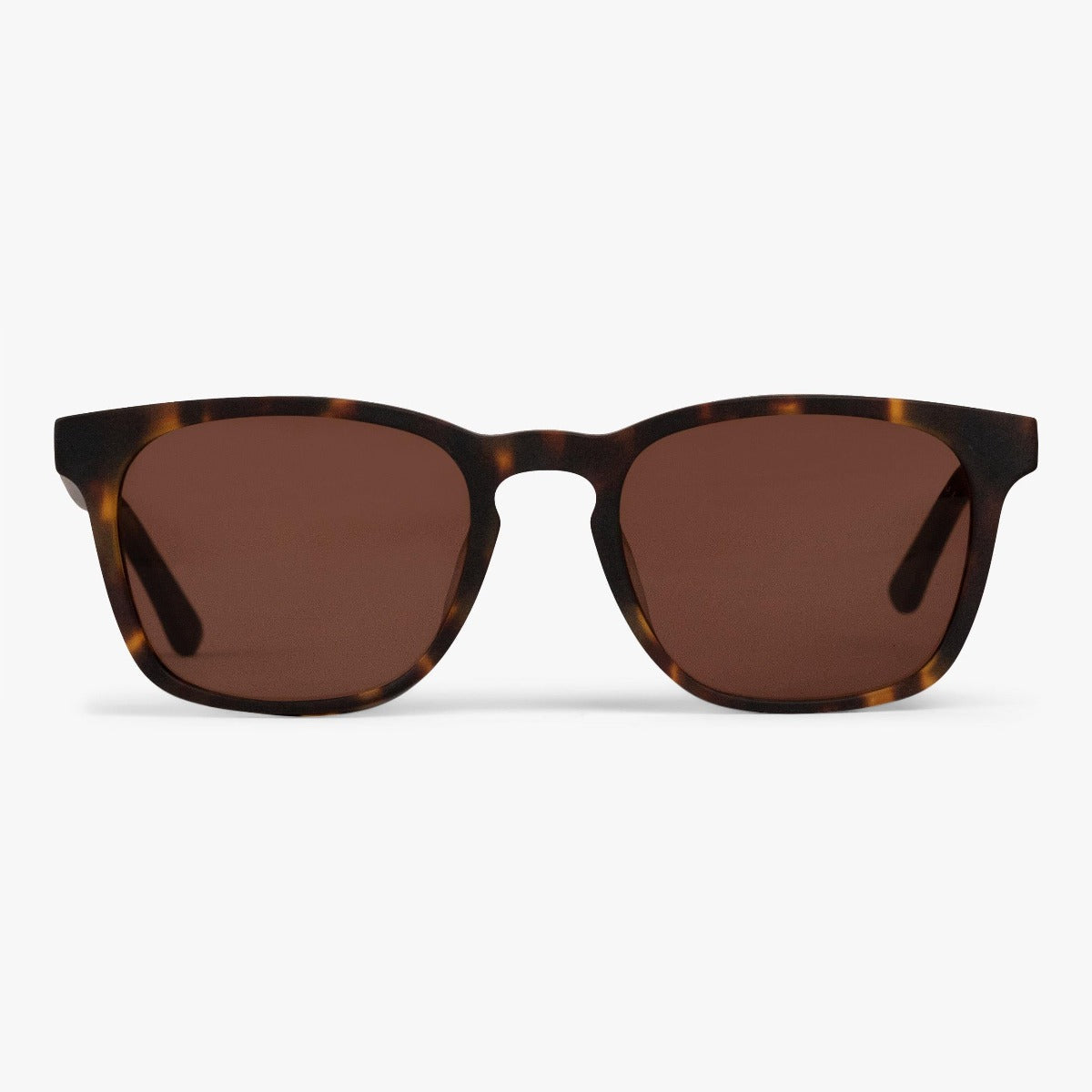 Bornholm Dark Turtle sunglasses with tortoiseshell frame and brown lenses