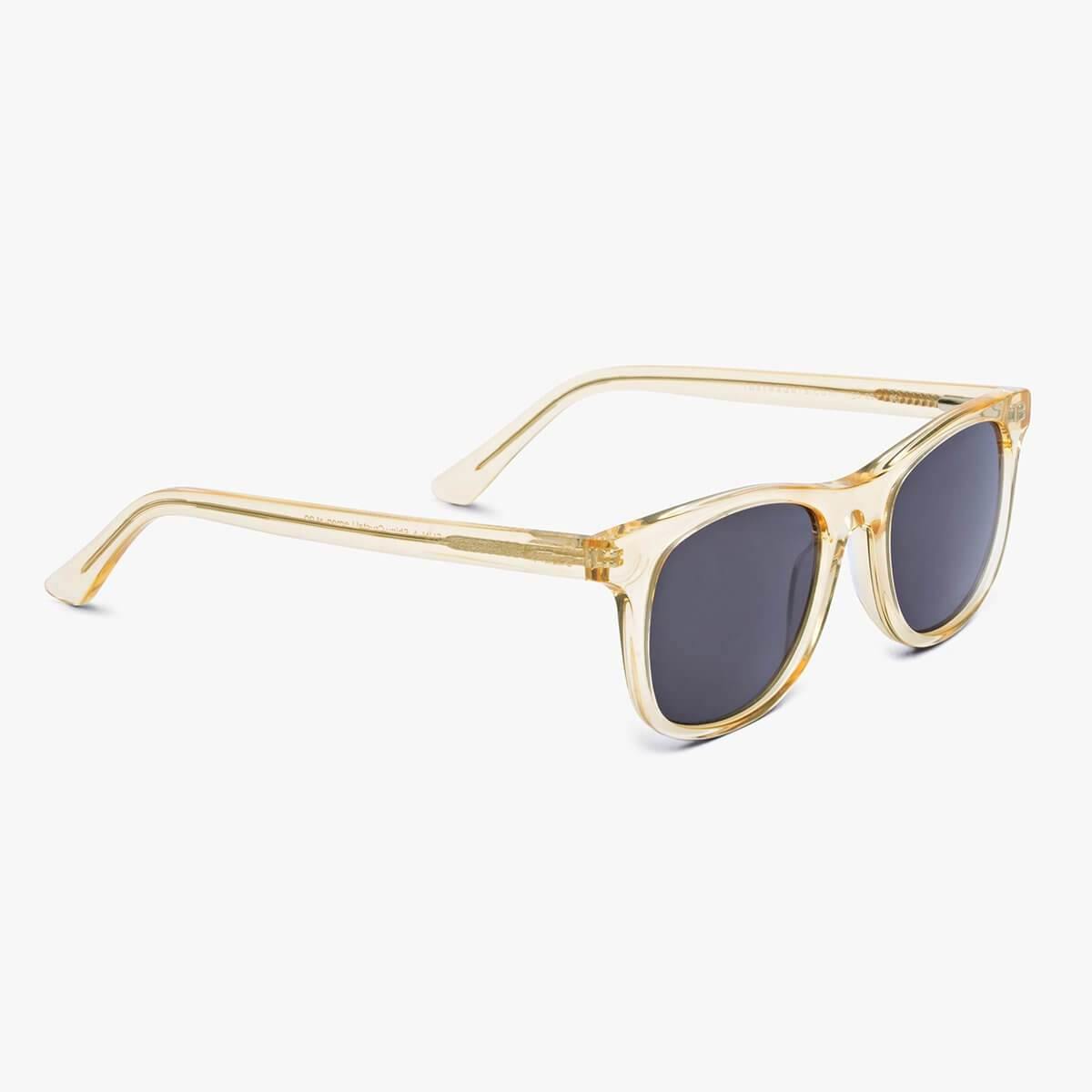 Luxreaders stylish Malmö Crystal Lemon Sunglasses. Made from Acetate in a Square shape.