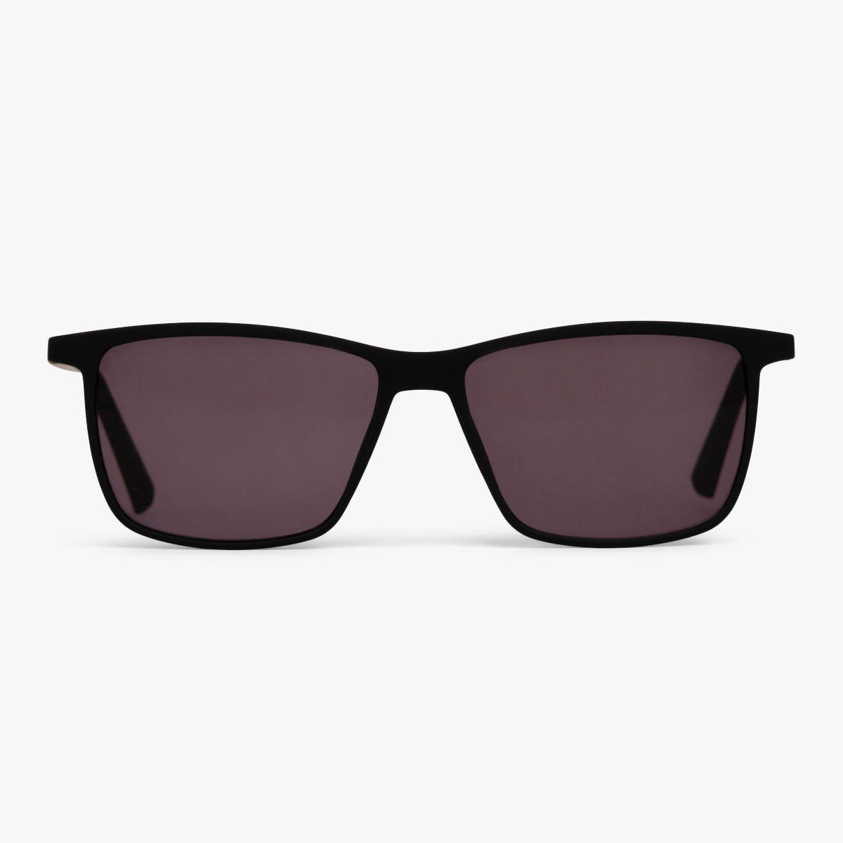 Men's København Black sunglasses with rectangular black frames