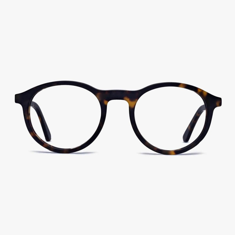 Men's Løkken Dark Turtle round tortoiseshell glasses