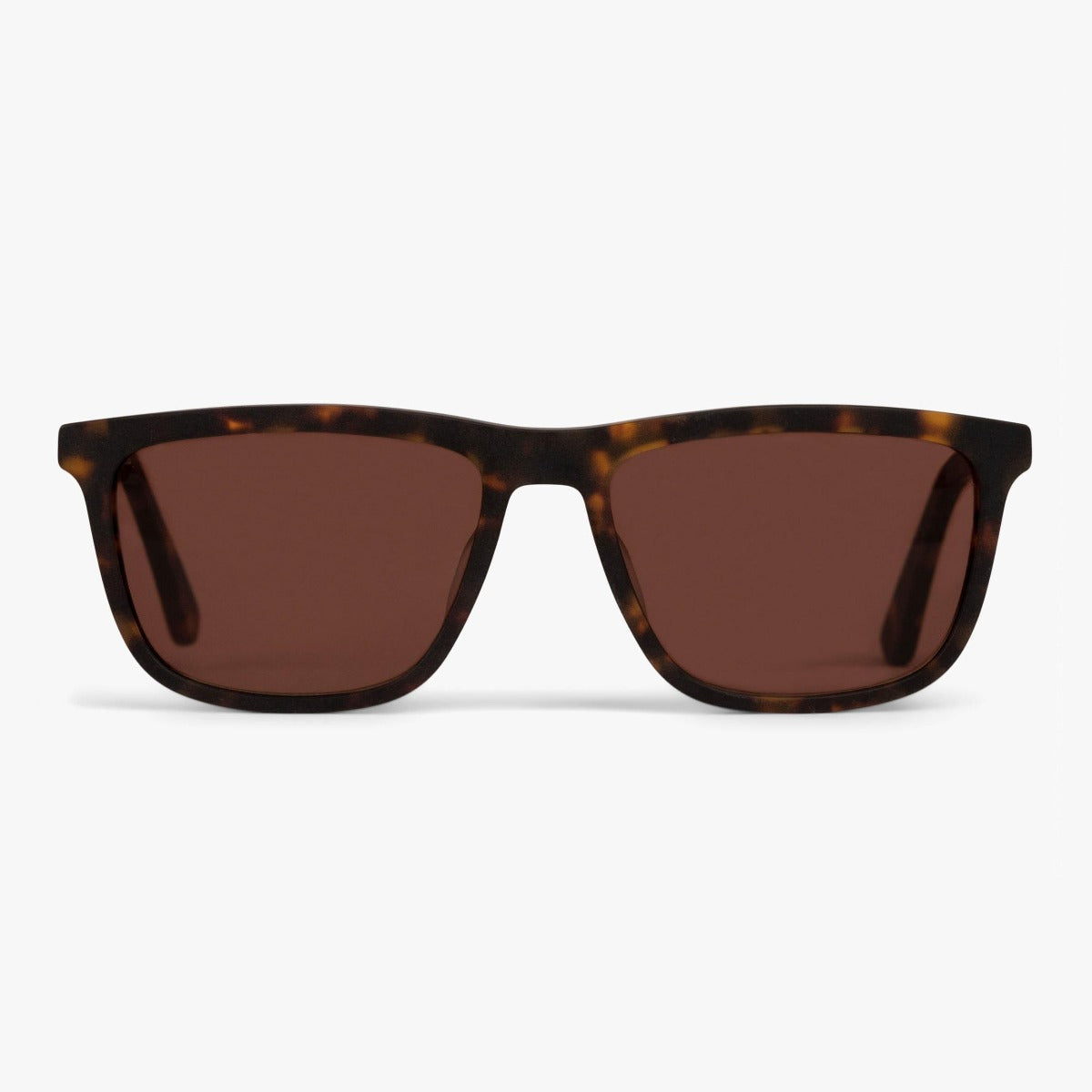 Men's Oslo Dark Turtle sunglasses with dark tortoiseshell frame and brown lenses