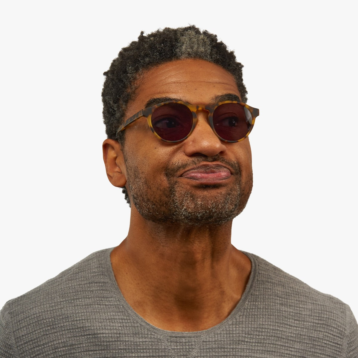 Person wearing Men's Trondheim Light Turtle glasses