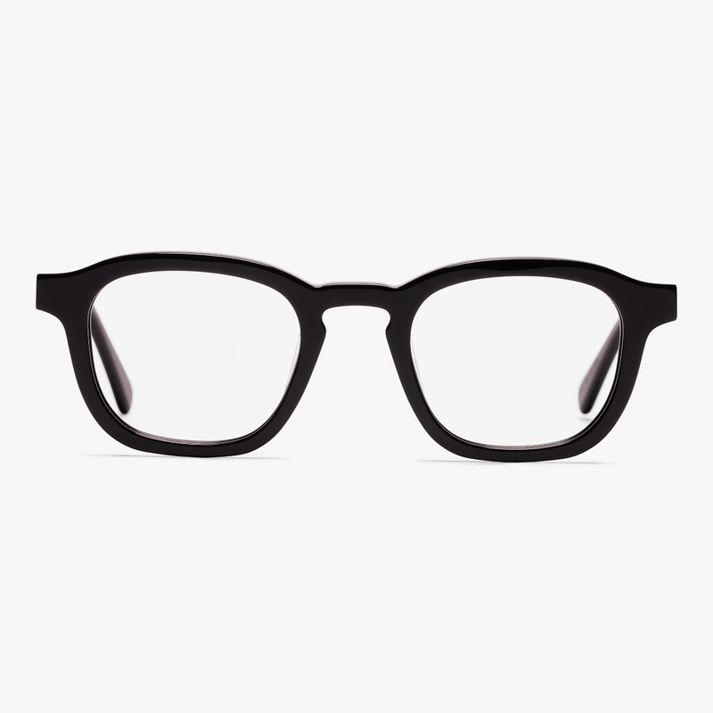 Reykjavik Black square black frame reading glasses
