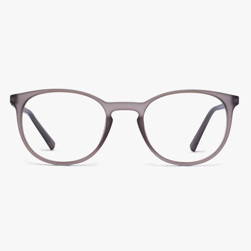 Stockholm Grey round grey glasses with thin frame