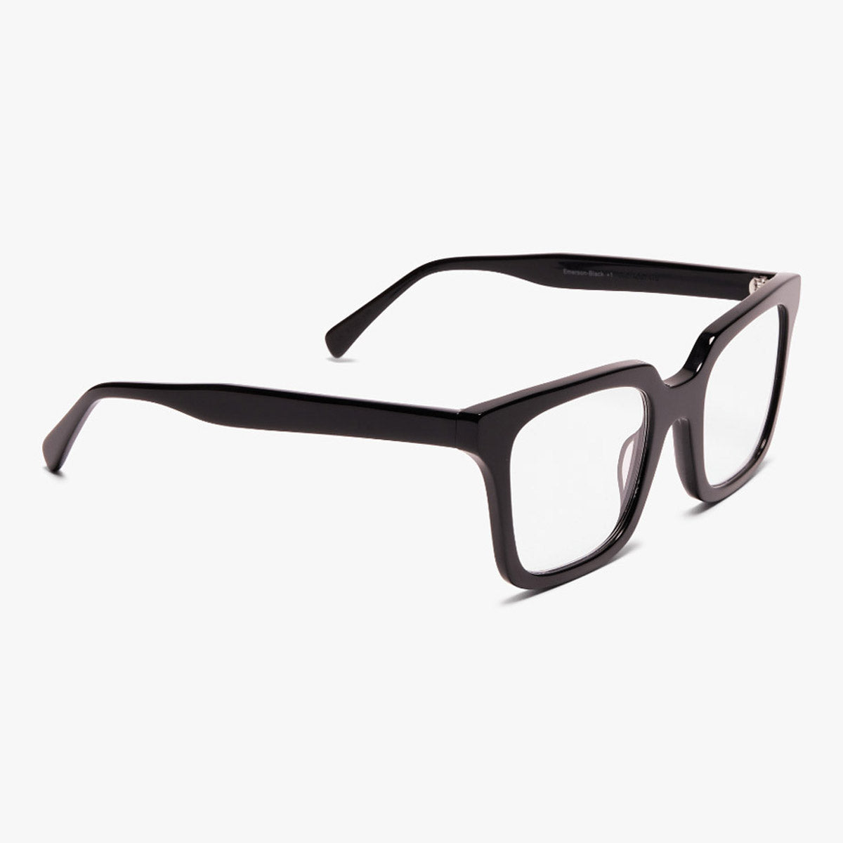 Tisvilde Black rectangular black frame glasses