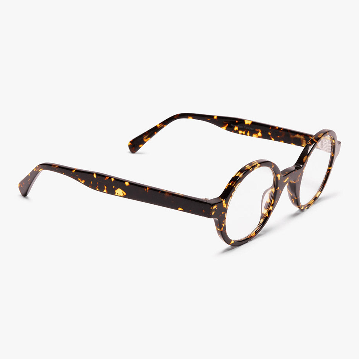 Round tortoise shell reading glasses