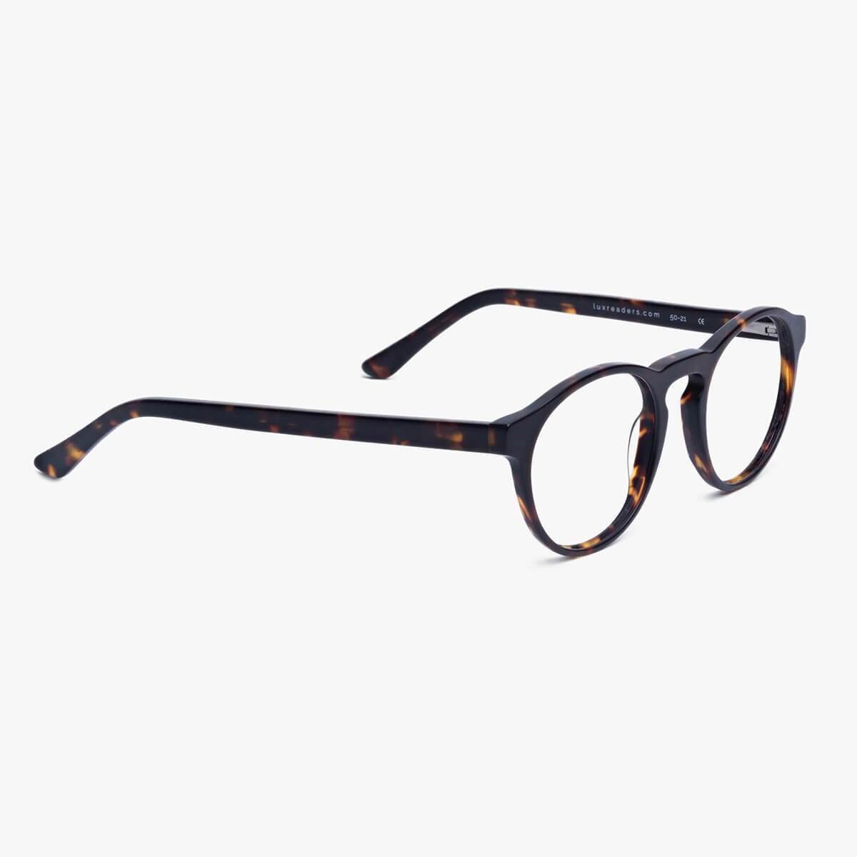 Trondheim Dark Turtle reading glasses, tortoiseshell pattern