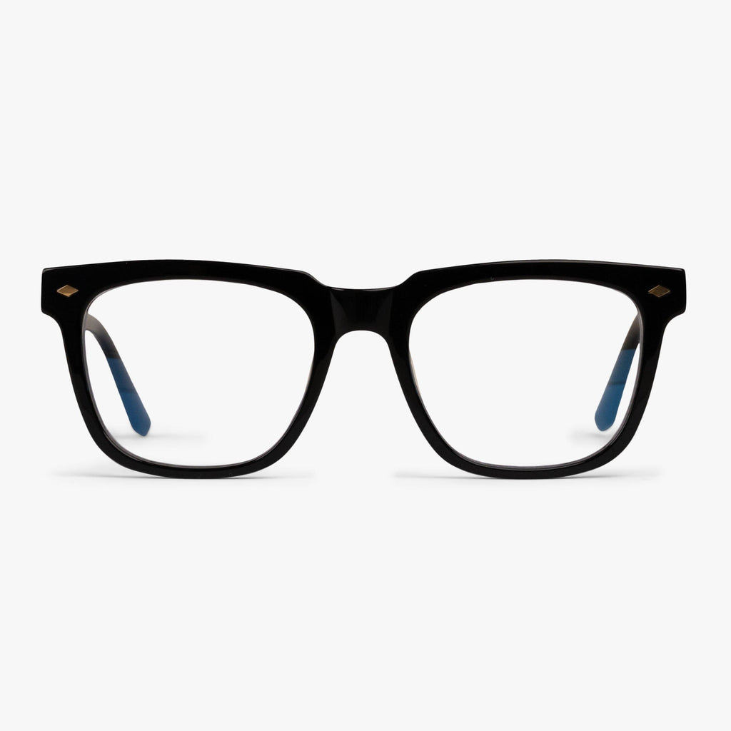 Kjøp Men's Davies Black Blue light briller - Luxreaders.no